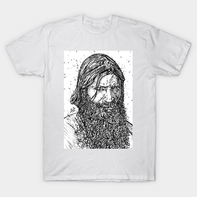 GRIGORI RASPUTIN ink portrait T-Shirt by lautir